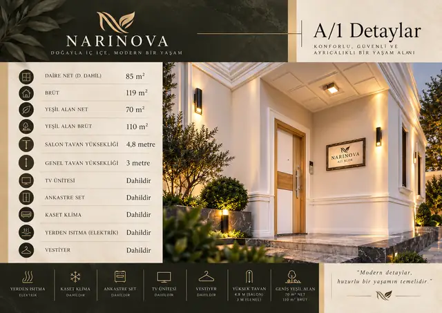 A/1 tipi villa detay sayfası